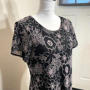 White Stag Women's Midi Spring Easter Floral Dress 14 Lightweight Flattering